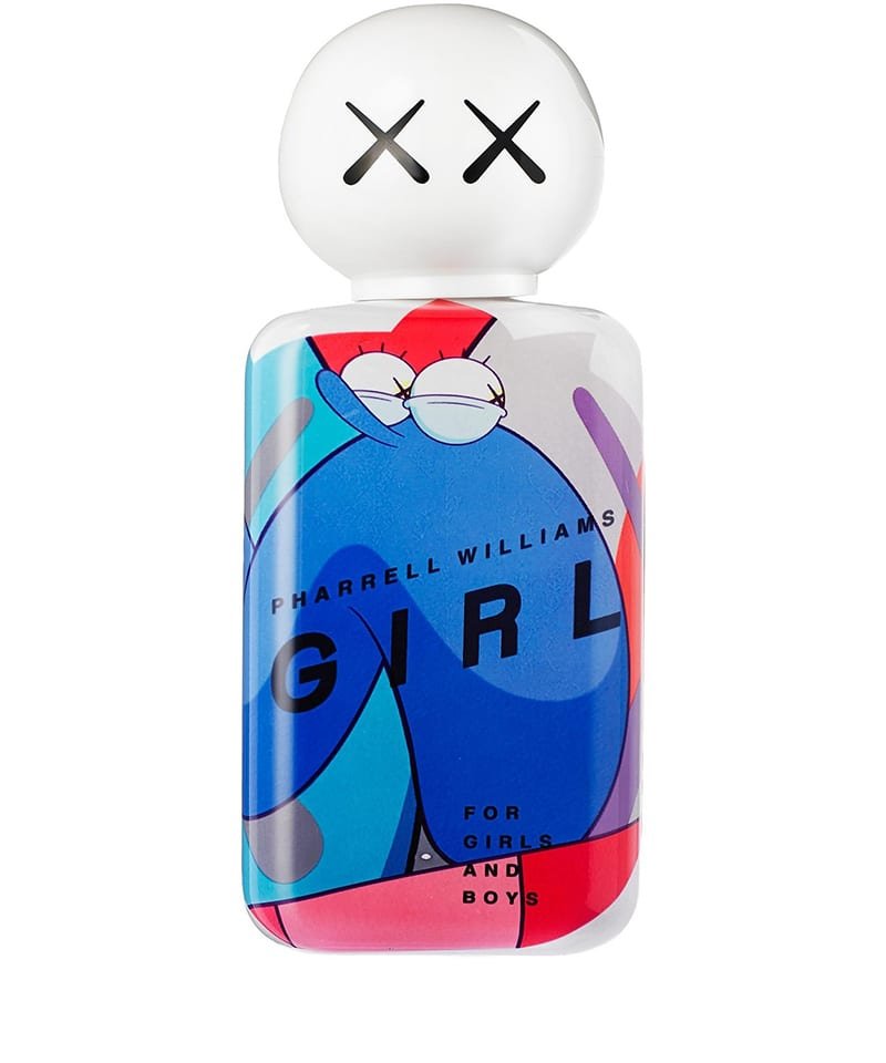 Kaws 也在做一名設計師。 例如，在這里，他與 Commes des Gar?ons x Pharrell Wiliams 系列合作設計了一款香水瓶。 ?Kaws 通過 Instagram